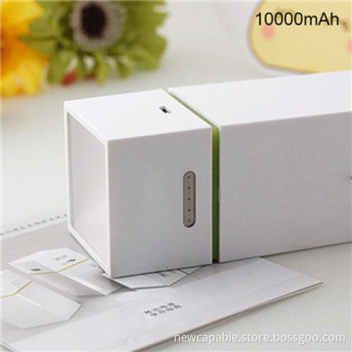 10,000mAh cuboid tablet power bank
